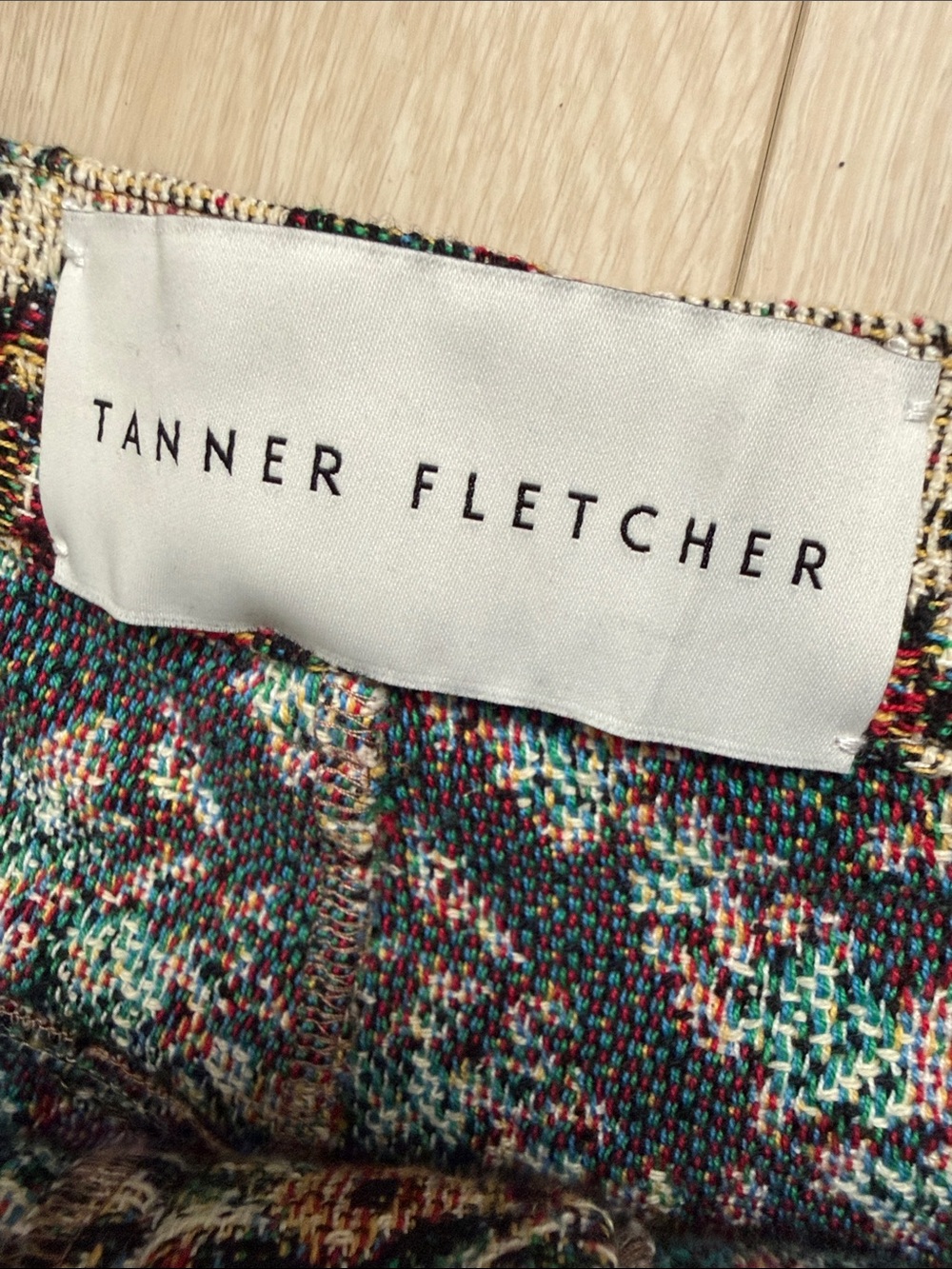 Tanner Fletcher Straight-Leg Floral Tile Print Pants in Cream - Picture 3 of 13